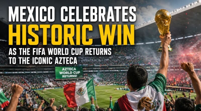 Mexico Celebrates Historic Win as the FIFA World Cup Returns to the Iconic Azteca